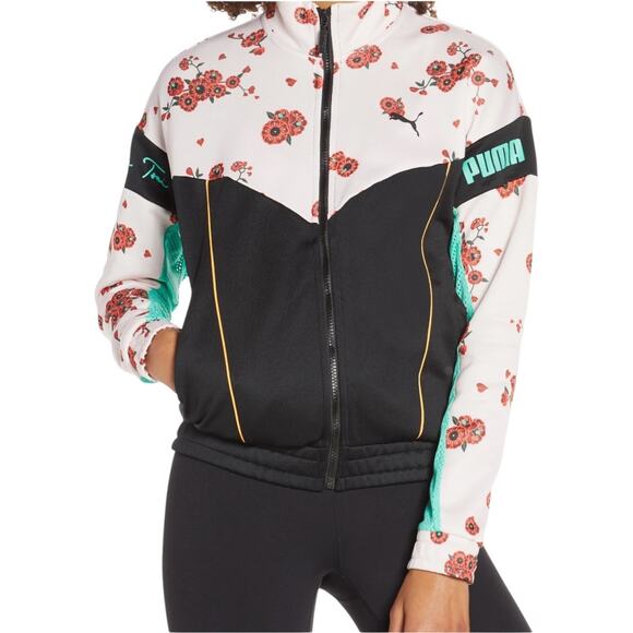 NWOT PUMA X Sue Tsai Xtg Floral Track Jacket In Olivine size XS fits XS or Small - Picture 2 of 12